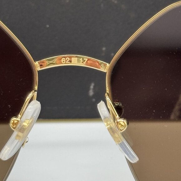 NEW CARTIER CT0332S 005 GOLD BROWN WOMEN SUNGLASSES CARTIER - Picture 13 of 15
